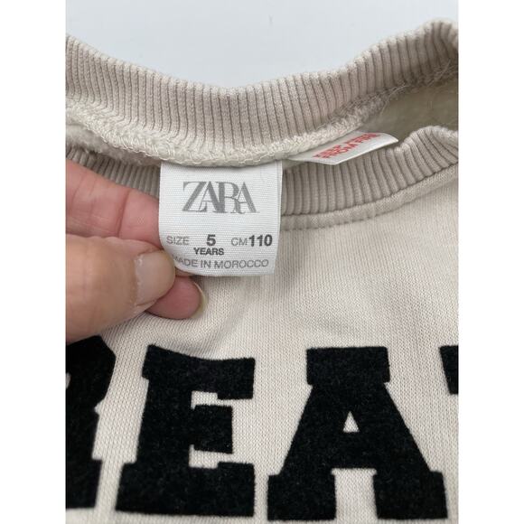 Zara Pullover Sweatshirt Kids Jurassic Days Size 5 - Picture 6 of 7